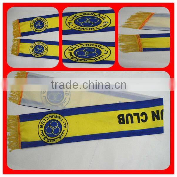 wholesale satin scarf,durable football flag scarf,2 colors national flag scarf