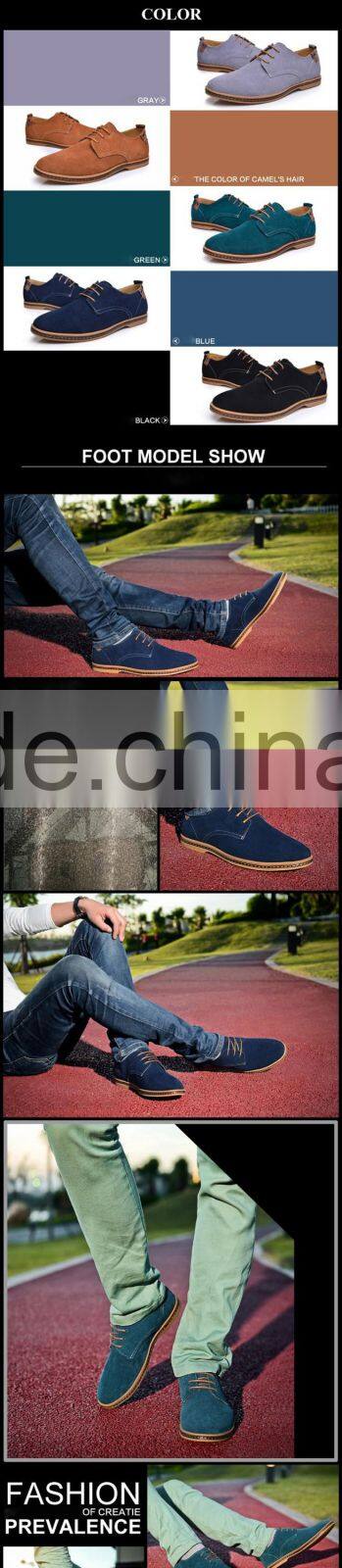Casual style popular trend leather office men rubber shoe