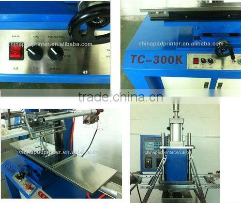 Plane & Round Hot Foil Stamping Machinery book edge foil stamping machineAutomatic foil feeding and rolling with adjustable fun