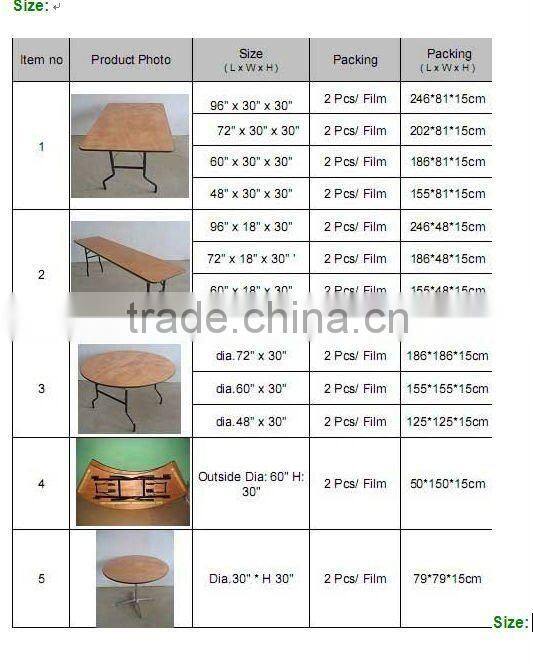 outdoor modern folding dining table