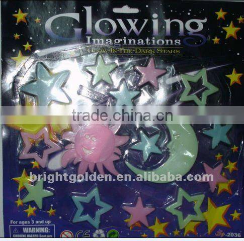 Noctilucent number flash wall sticker