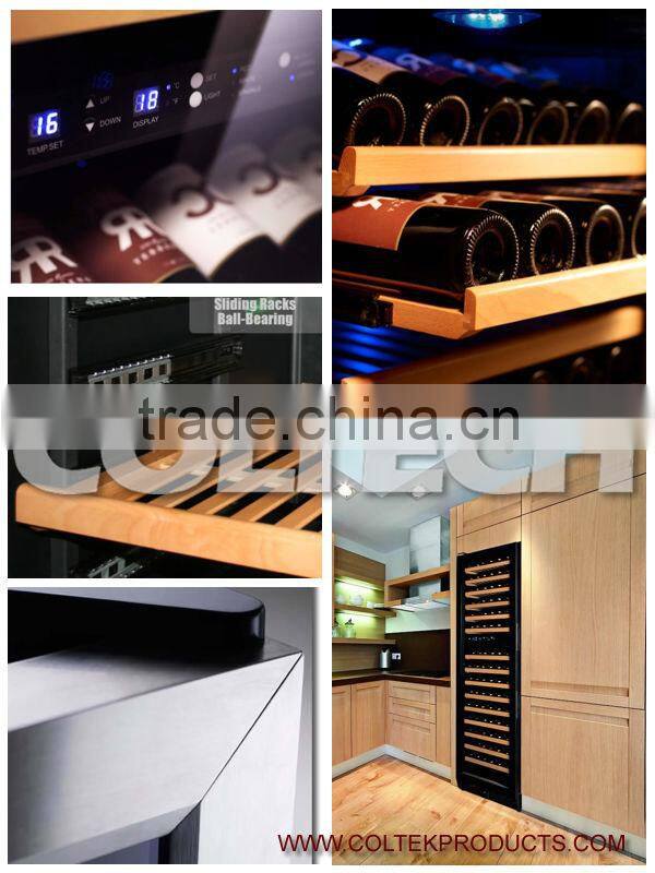 168 Bottles Single Tem.Zone Full glass door Wine cellar