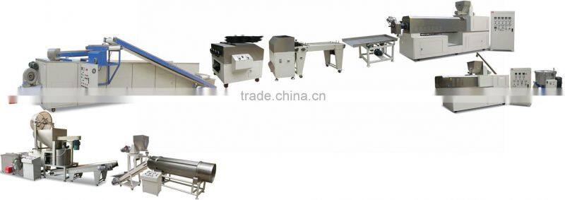 3D frying bugle pellet snacks production line