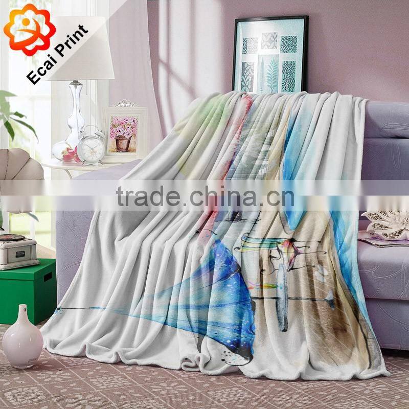 Good fashion printing custom soft blanket