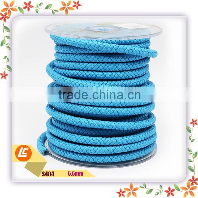 Best Quality Weave Round Leather Cord 5.5mm