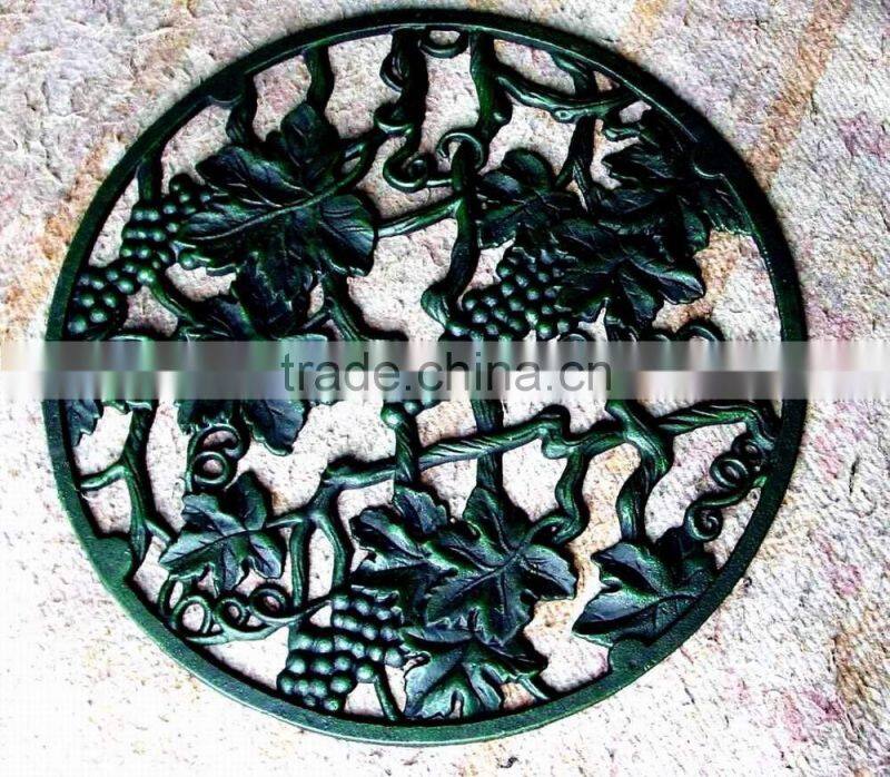 round shape doormat cast iron