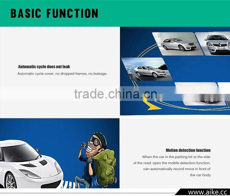 Dual lens Car DVR Dual Lens Car Black Box 2.0"TFT Full HD1080P External lens 720*480P With G-sensor Video recorder