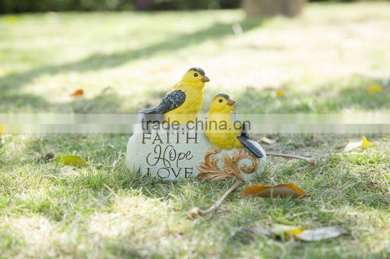 Animated home decoration resin bird crafts