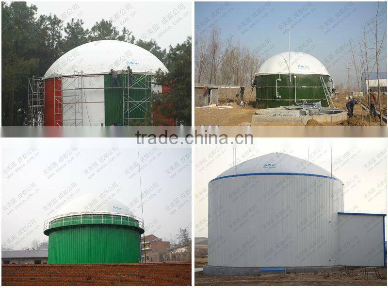 Amoco Biogas Storage Dome & mounted on tanks & customizing