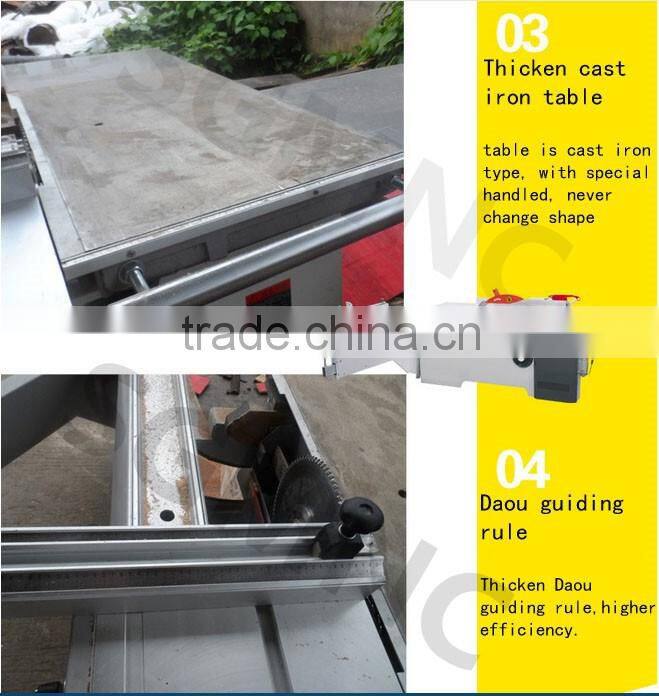 Wood cutting panel table saw