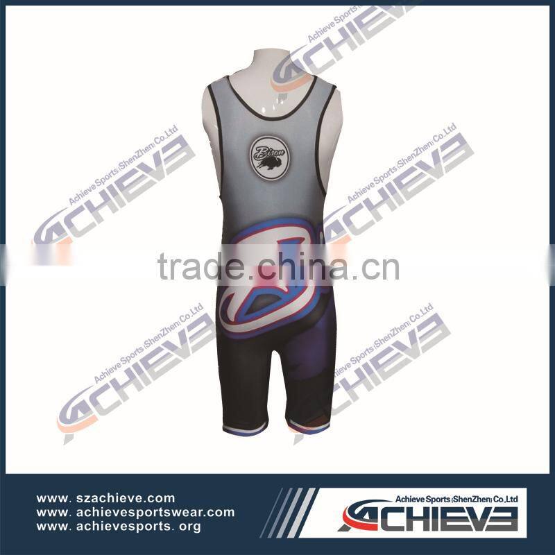 Italy ink dye sublimation wrestling singlet