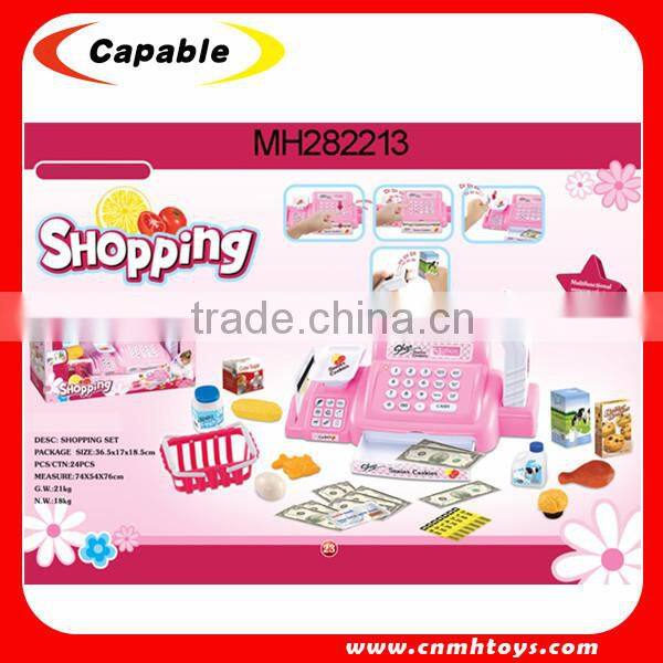 Hot sellig cash register with light and sound shopping play set