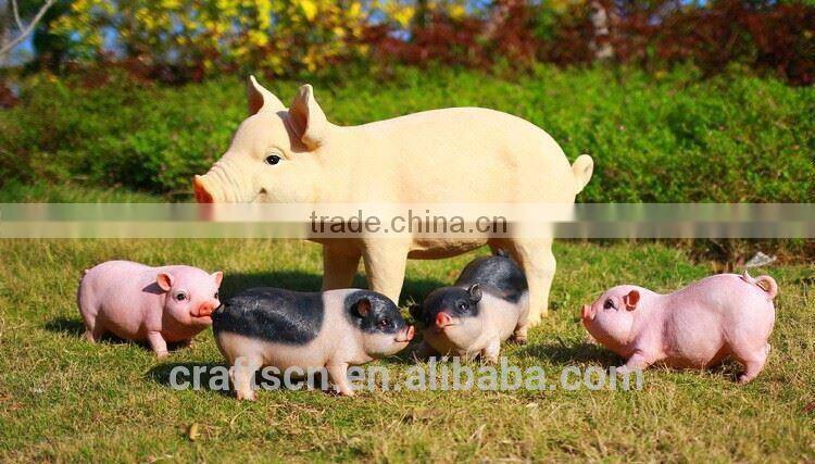 resin decorative pig