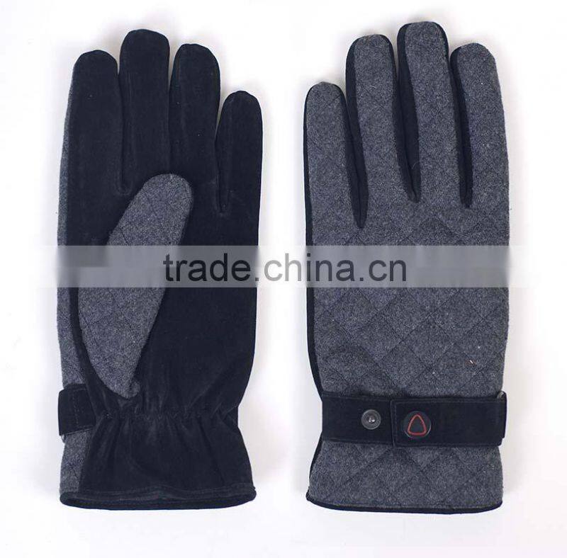 Low price cotton work glove deerskin glove leather glove importers