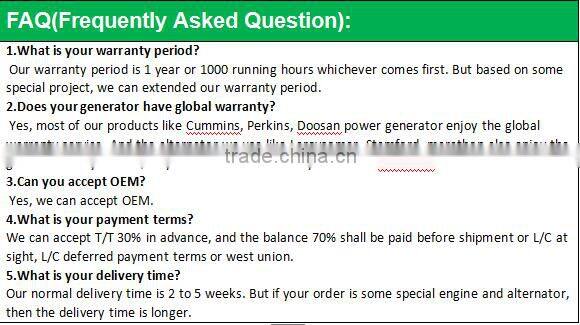 ENG Power factory direct sale 250kva diesel generator with Cummins engine