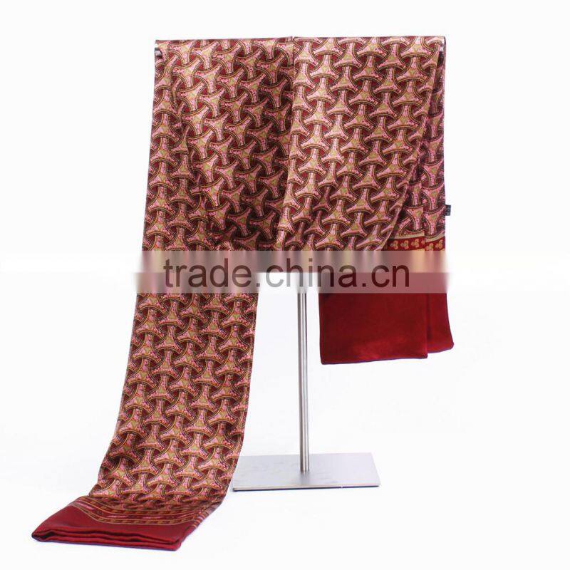 2015 Fashion Printing 100% Silk Scarf Wholesale Scarf