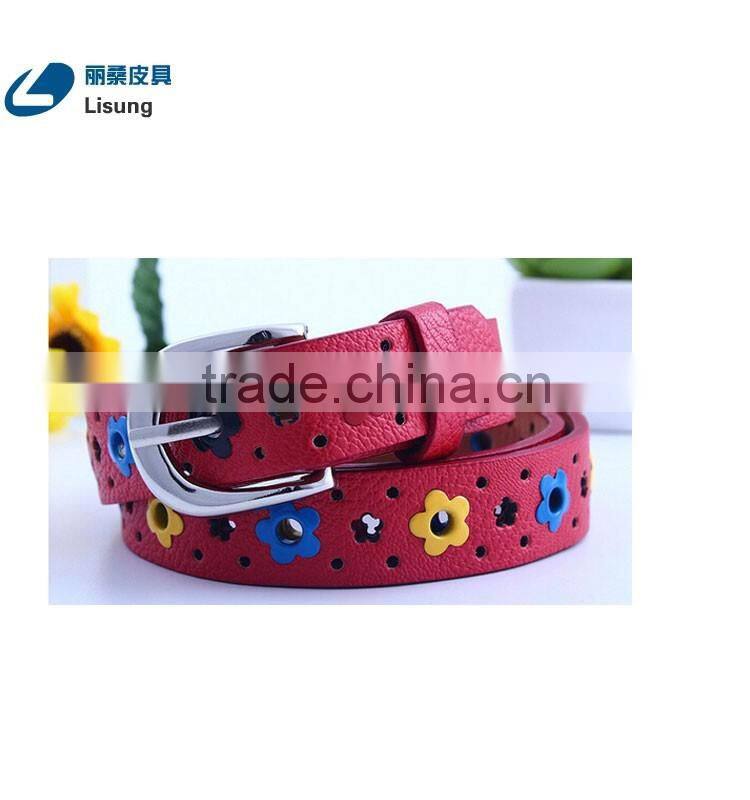 Cute Candy Color Beaty Fake Leather Cool Kids Belt