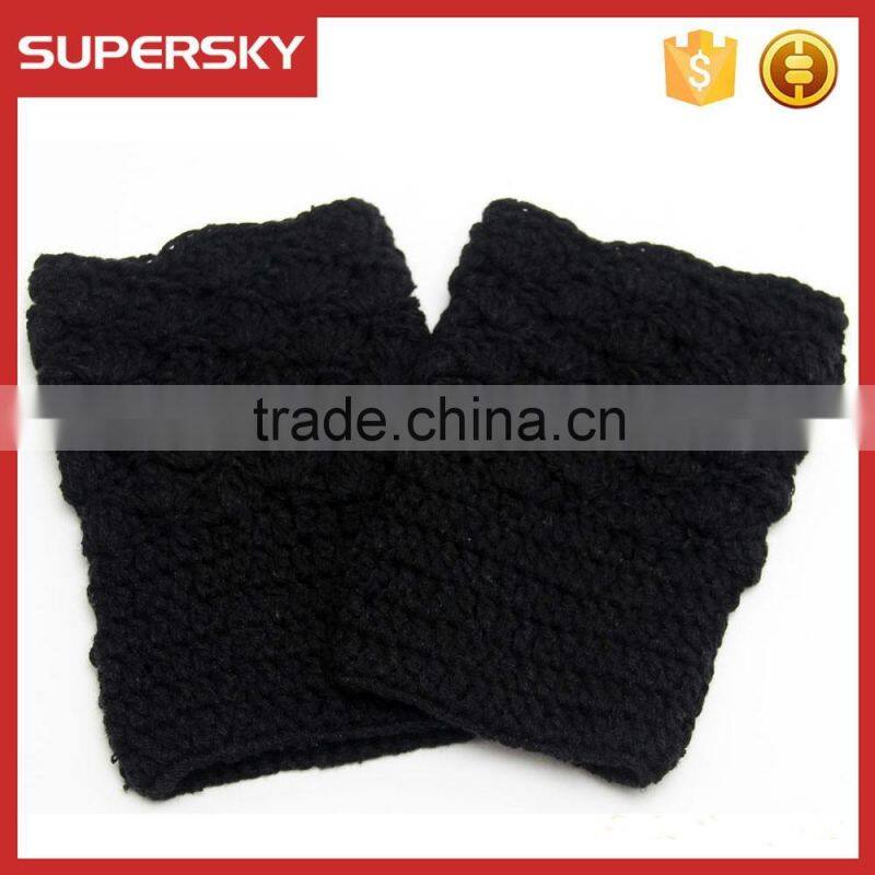 A-1266 stretchy hand knit boot cuffs lady crochet knit boot socks toppers women crochet boot cuffs warmer