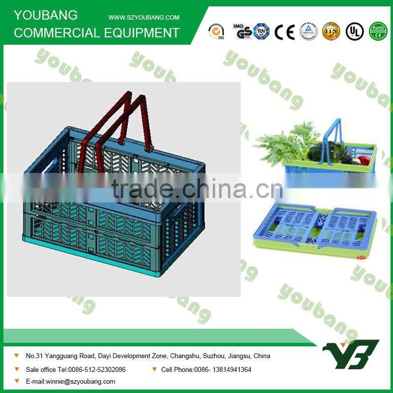 steel basket holder for supermarket