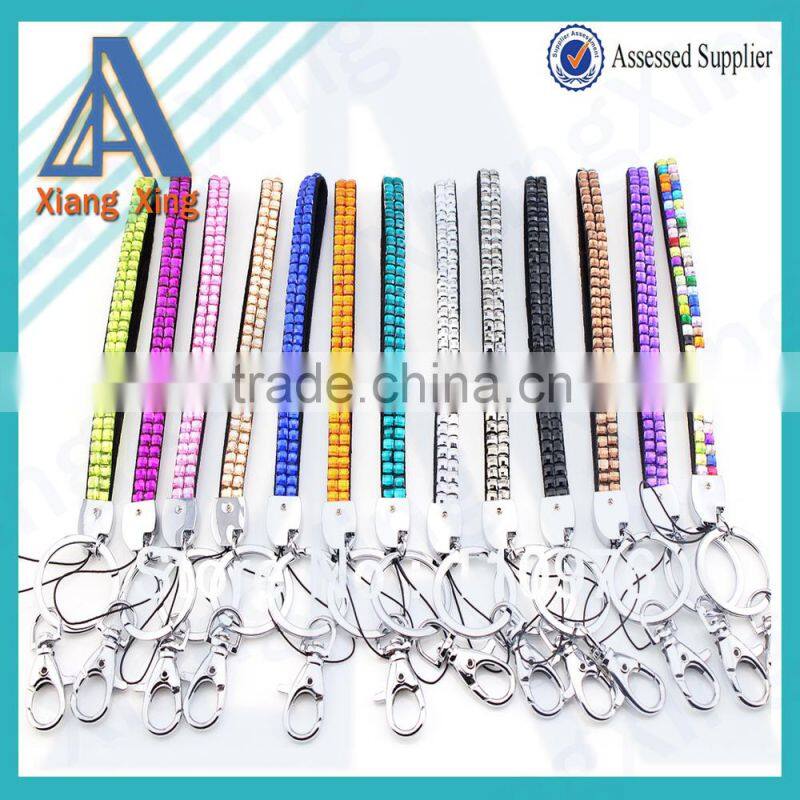 Hot selling crystal yoyo badge reel retractable rhinestone lanyard