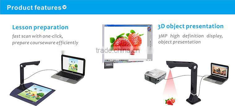 X880 2592X1944 cost-effective promotion model A4 classroom visualizer