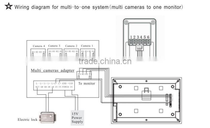 10 inch high resolution door bell type video door phone intercom system with photo memory & video talking function
