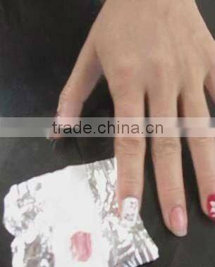 beauty unloading nails and toes aluminium foil
