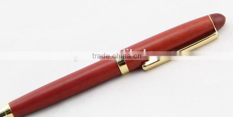 high-end advertising metal wooden ball pen
