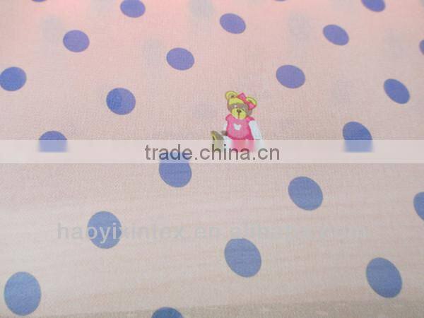 100% Polyester Chiffon Fabric Mickey Printing Chiffon for Kids