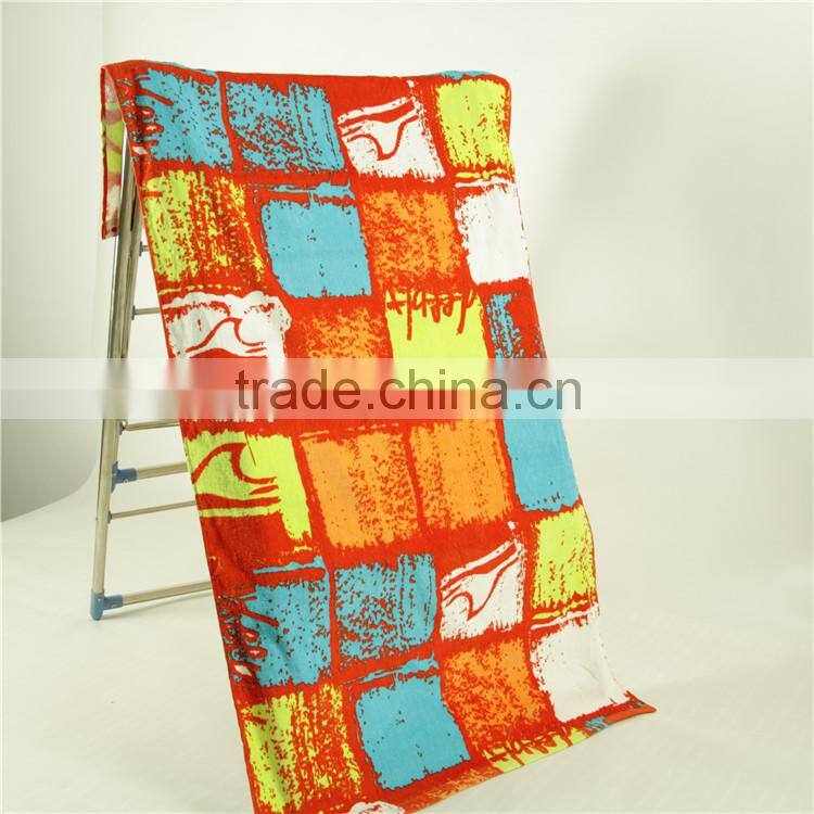 Pure Cotton High qualtity dolohin beach towel reactive printed with customer brand