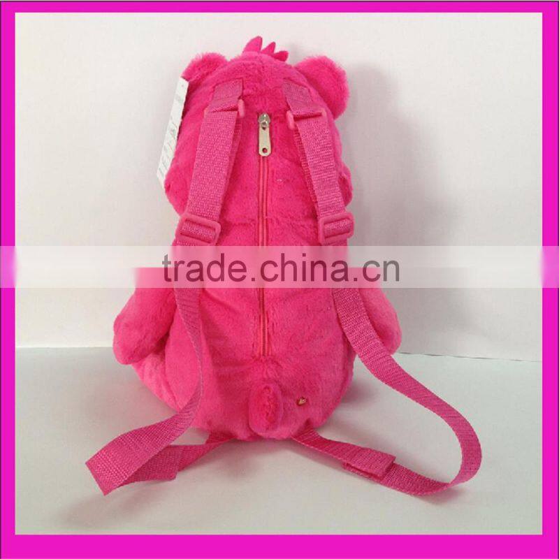 EN71,ASTM standard factory wholesale care bear plush backpack