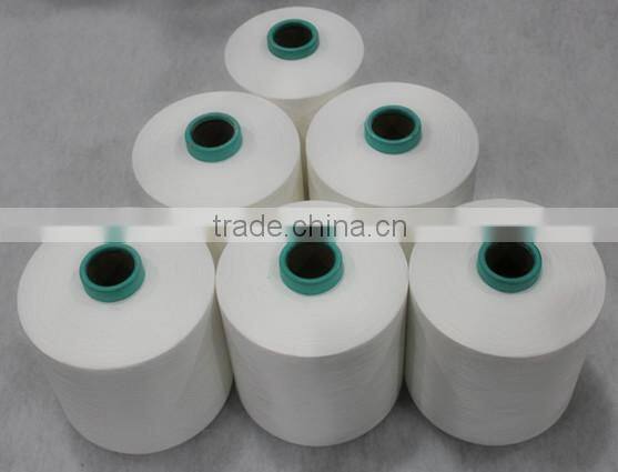 hangzhou supplier dty 75D-450D polyester yarn semi-dull raw white