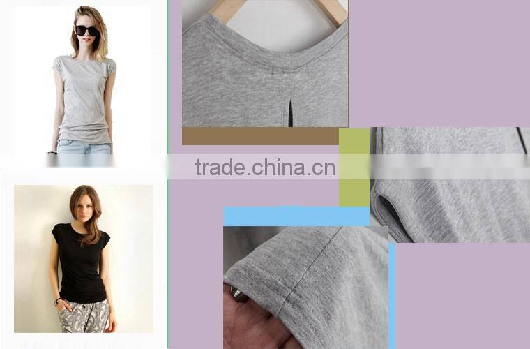 custom good quality short sleeve modal t-shirt women