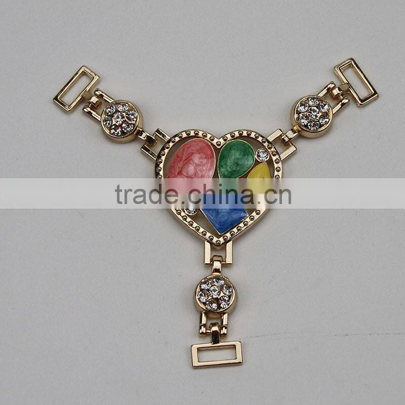 fashion rhinestone ladies shoe raw material Made In China Factory