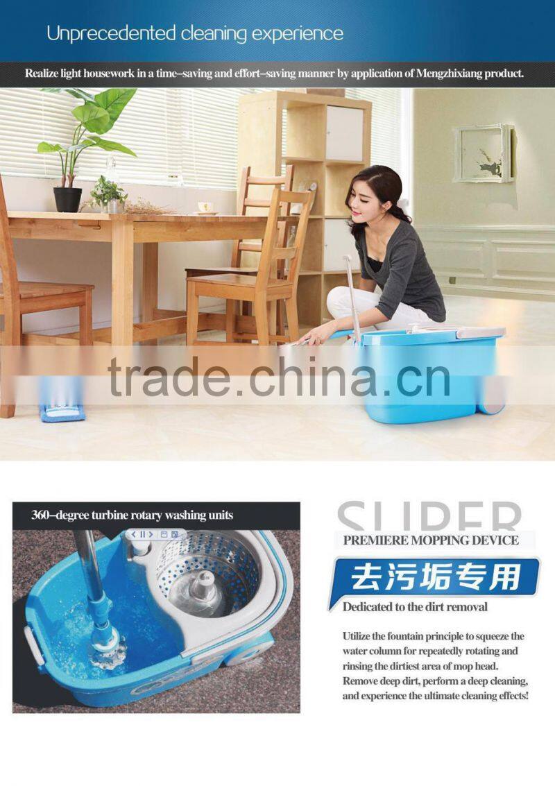 2015 new hot selling 360 easy life plastic magic double spin magic mop