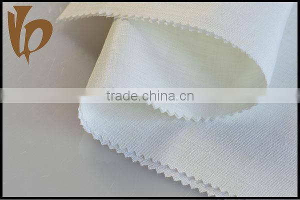 whiten light weight linen fabric for coat wholesale