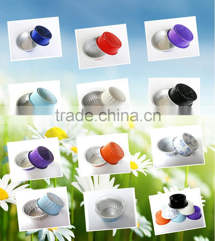 aluminum foil christmas pudding cup with lid in guangzhou