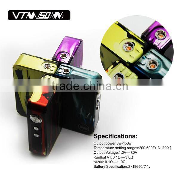 New design VTM 150W Vape Connexx temperature control vaporizers 150 watt box mod in stock