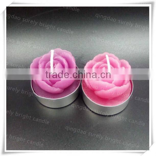 hot selling wedding candle gift giveaway flower shaped tealight candles