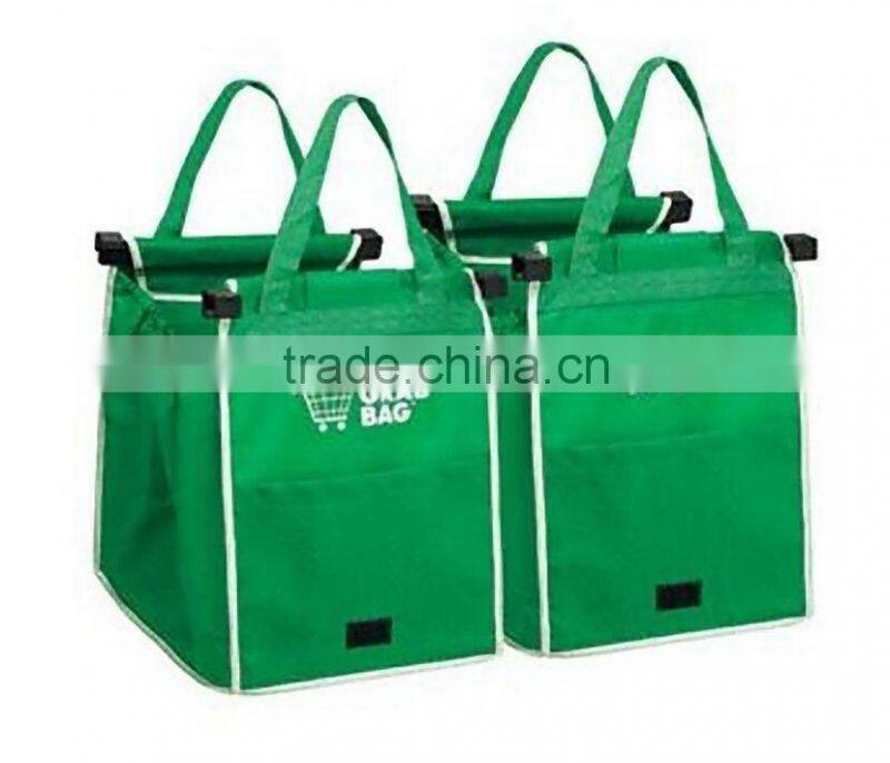 As Seen on TV Clip to Cart Reusable Shopping Grocery Bag GRAB BAG