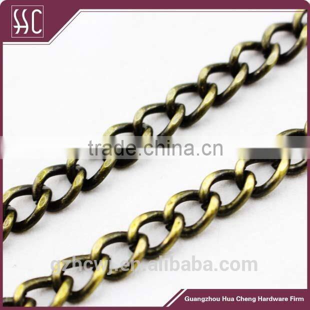 bag hardware any size metal chain with lobster clasp for bag