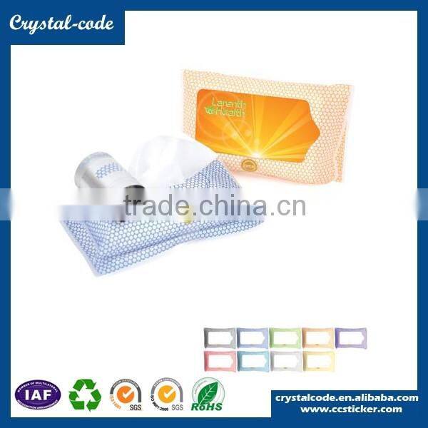 Strong adheisve vinyl baby wet wipes label