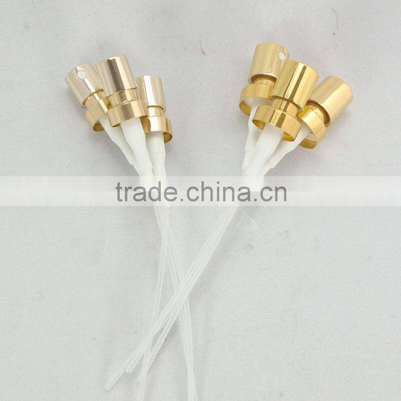 Different size gold aluminium perfume crimp pump for perfume bottle