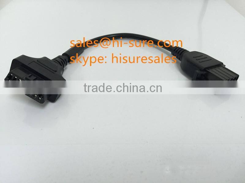 16pin OBD2 connector to 8 pin connector for volvo truck diagnostic tool