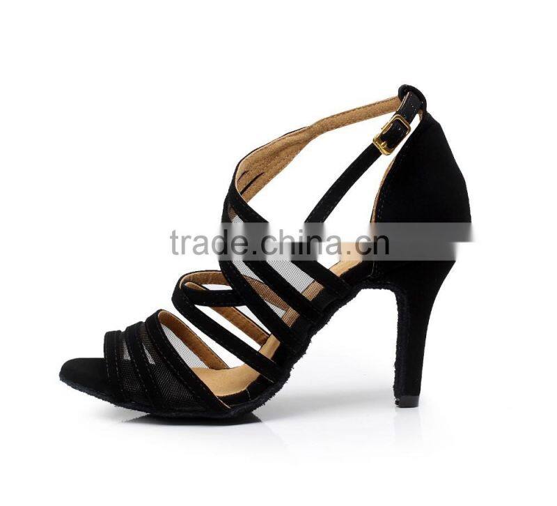 New Fashion Satin Latin Ballroom Dancing Shoes for Girls High Heels Plus Size 34-42 Dance Shoe