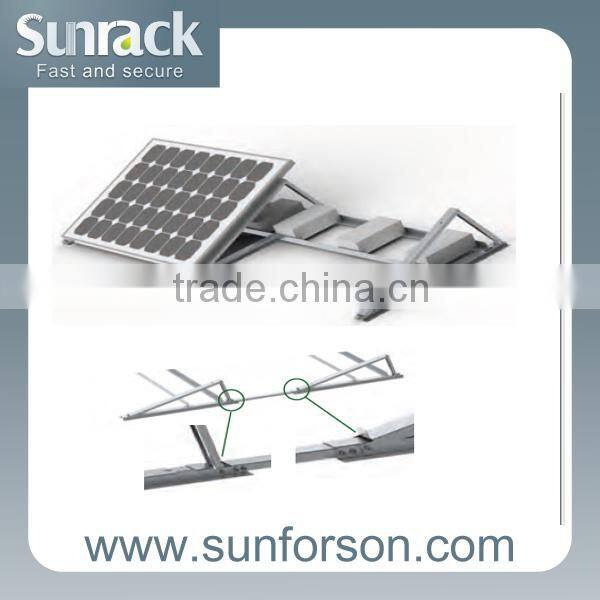 strong structure all aluminum car roof solar panel carport mount rack