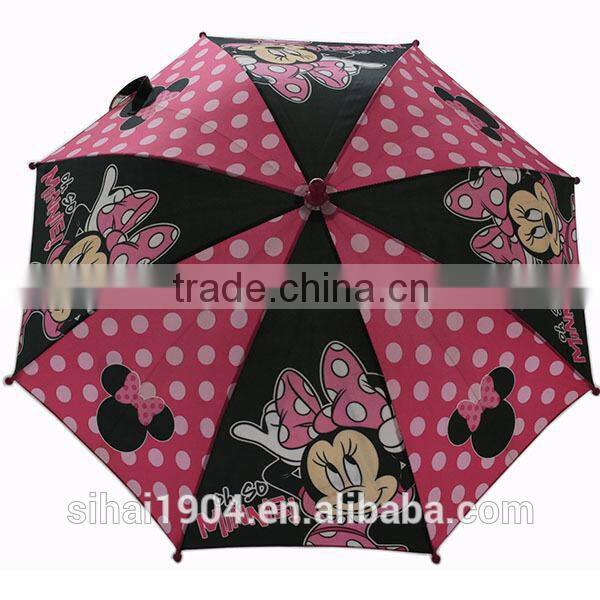 2016 new arrival mini mouse animal photo print kids umbrella