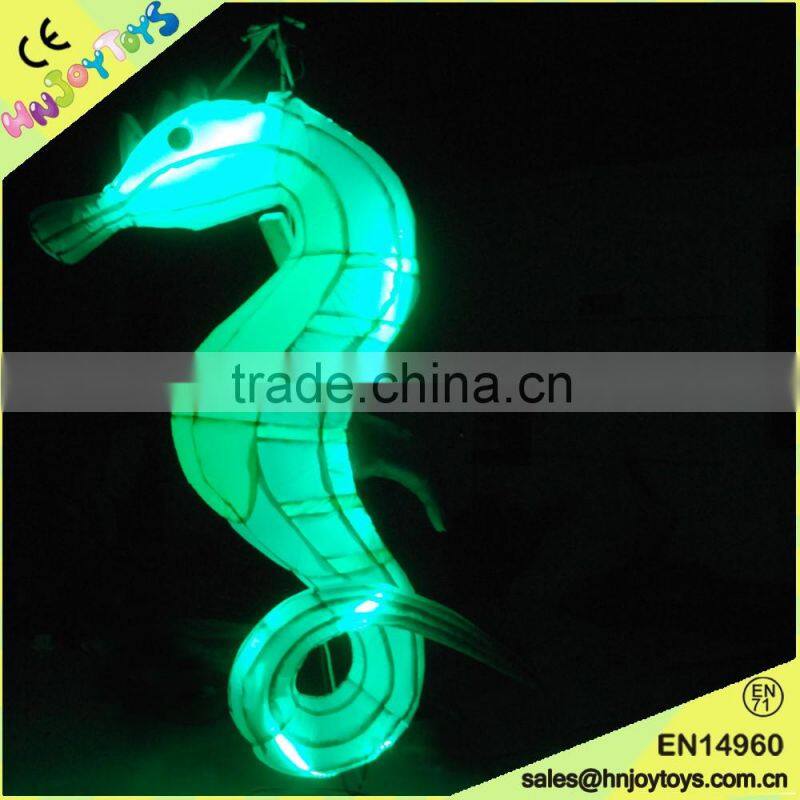 commercial christmas decorations inflatable,waterproof oxford cloth sea horse led light