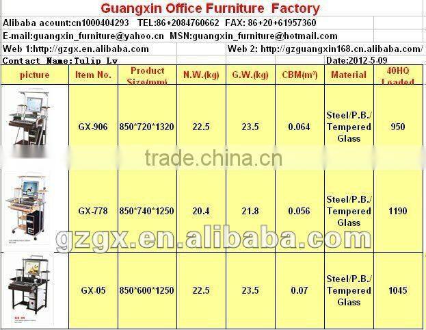 GX-103 antique wood office computer desk