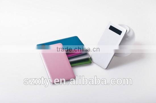 2015 china supplier ultra slim portable power bank with screen display 4800 5000mah power bank for iphone 6